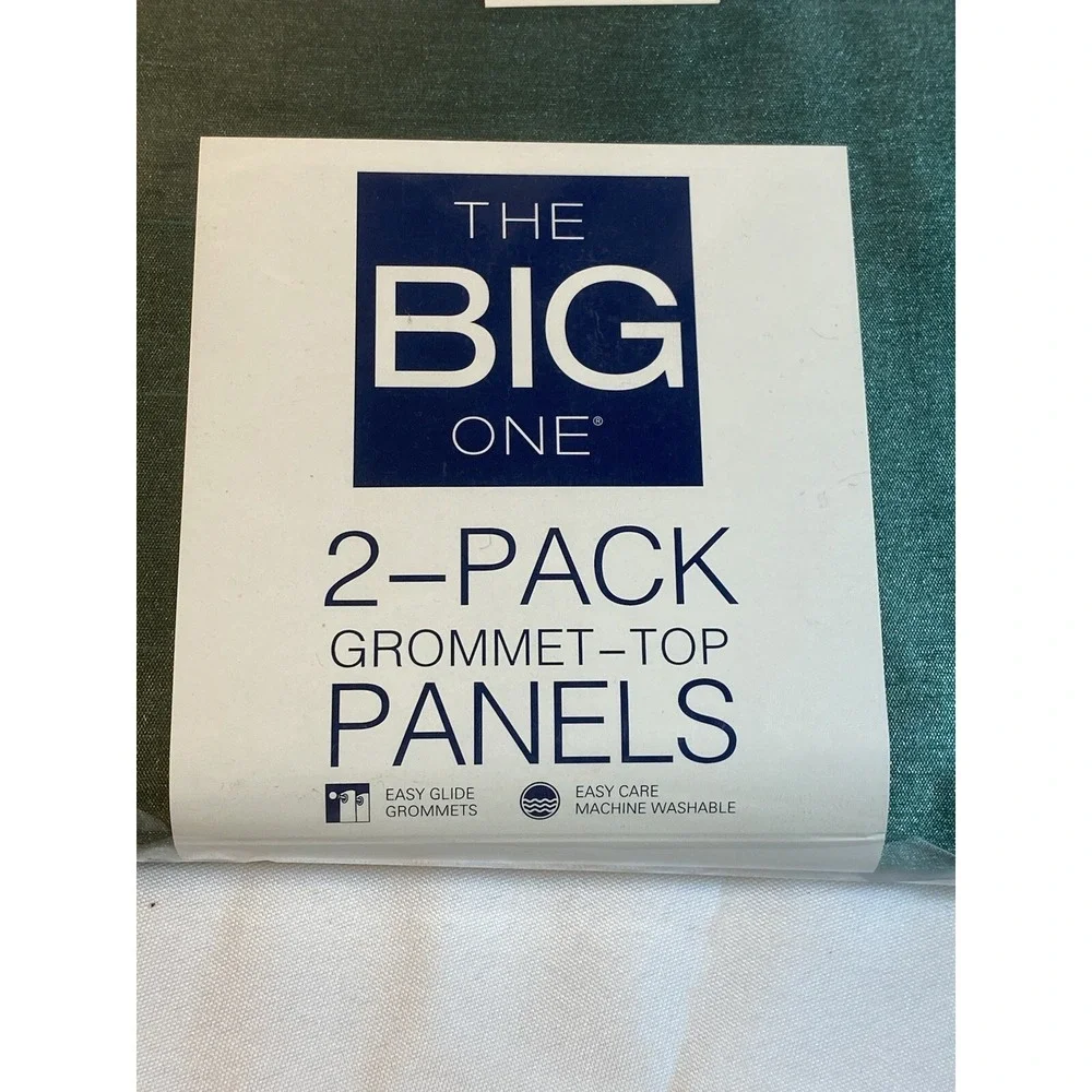 the big one 2 pack gromment top panels 38 in X 84 in TEAL green‎ by kohls